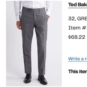 Gray Ted Baker London Dress Pants